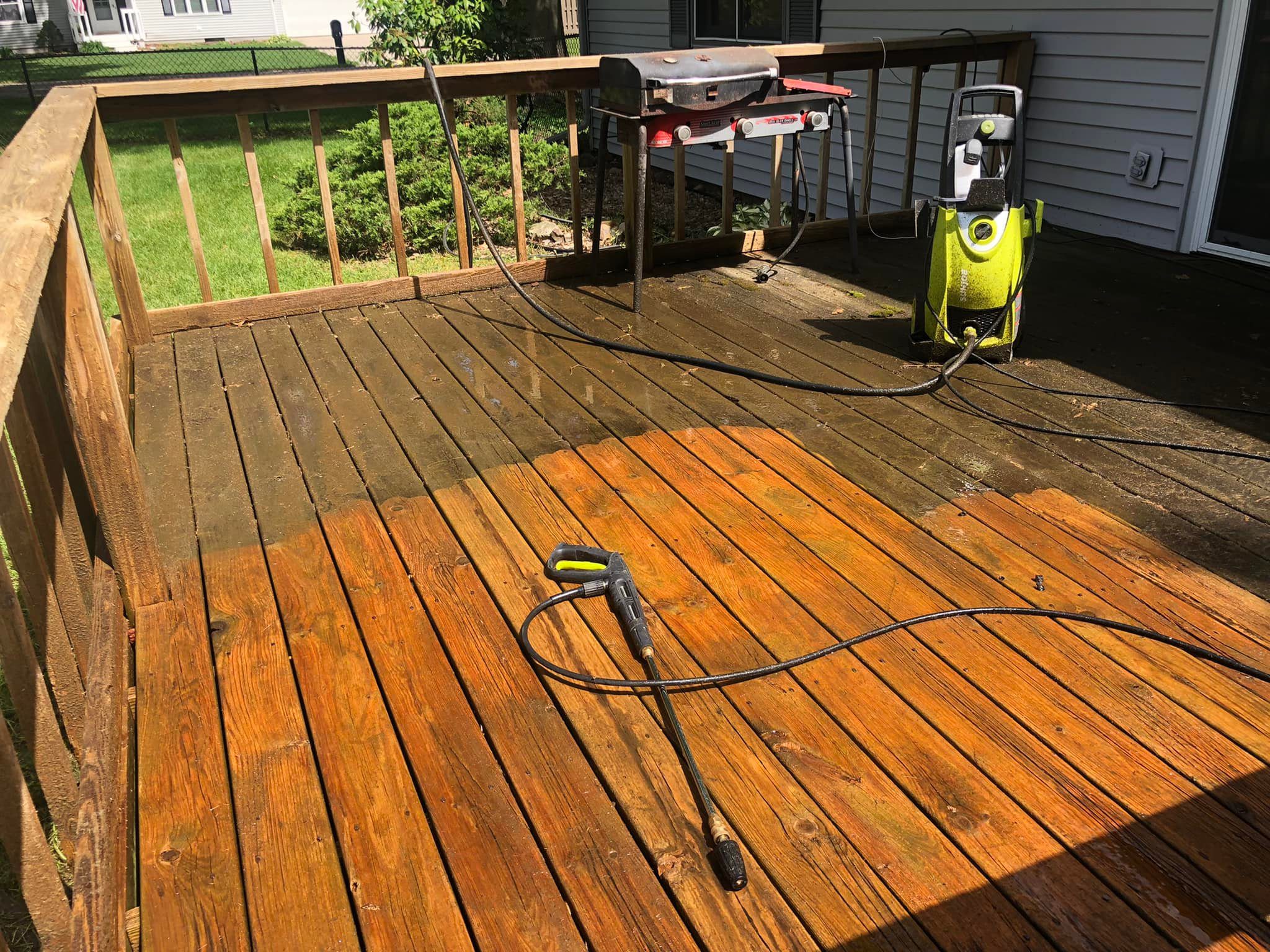 whole house clean out deck
